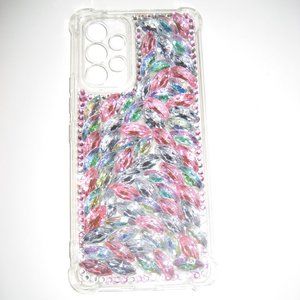 STENES Sparkle Phone Case Samsung Galaxy A53 5G Pink Clear Jewels NIB Bling